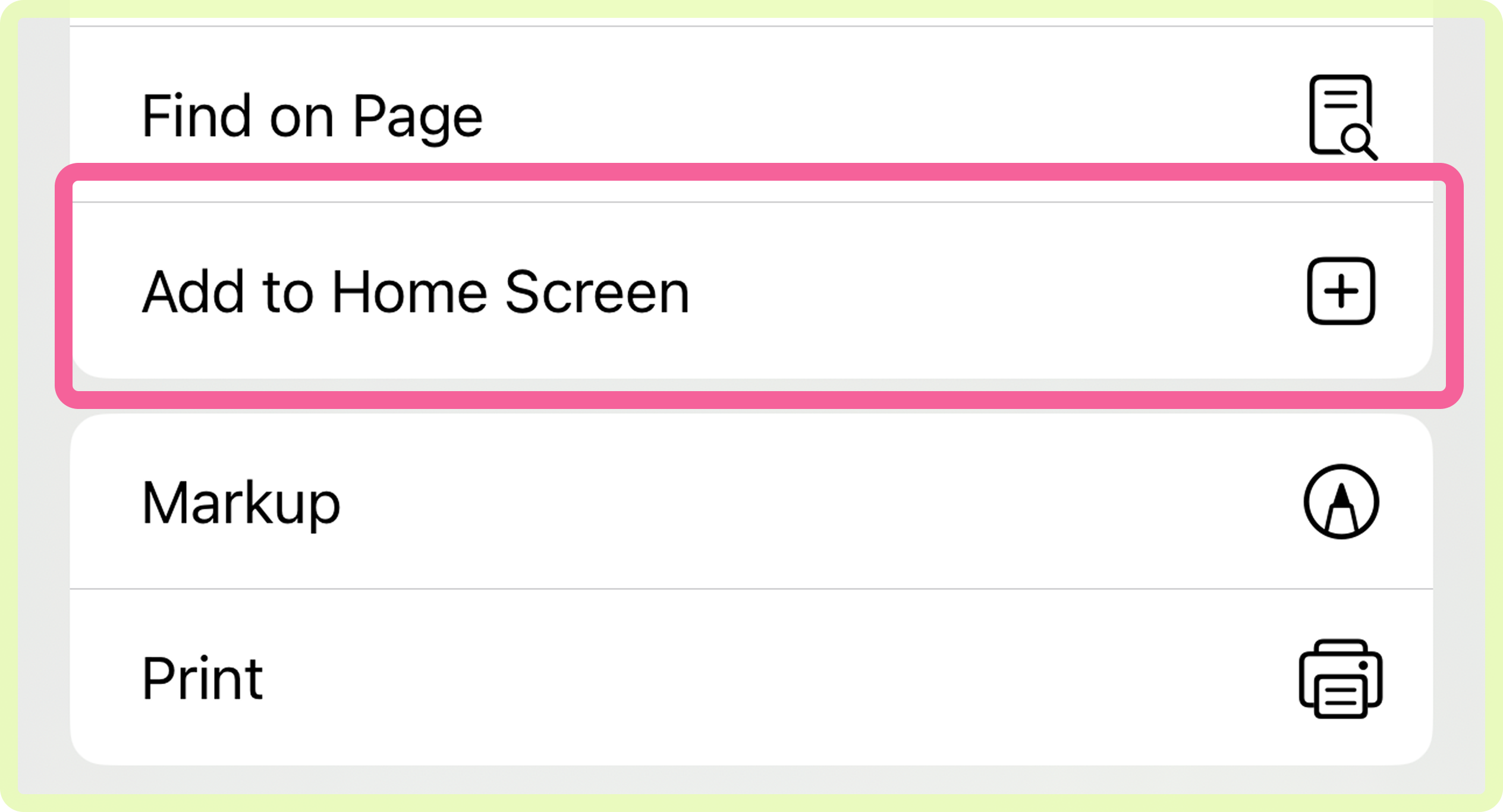 Zum Home-Bildschirm hinzufügen